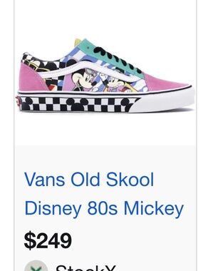 Vans Disney Kids Old Skool Sneakers - Multi Color